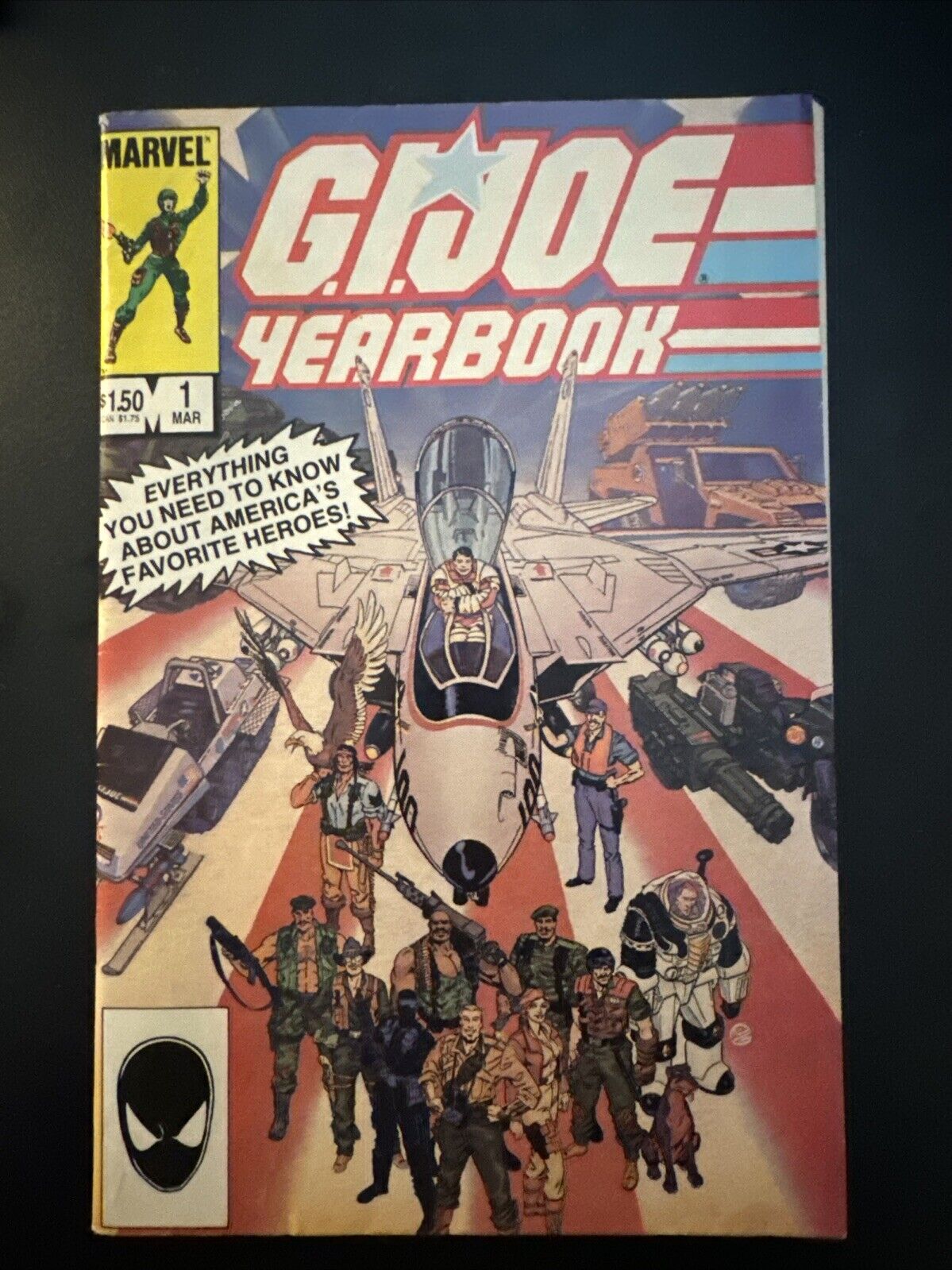 GI Joe Yearbook #1 Comic Book 1985 FN/VF Marvel Comics Newsstand