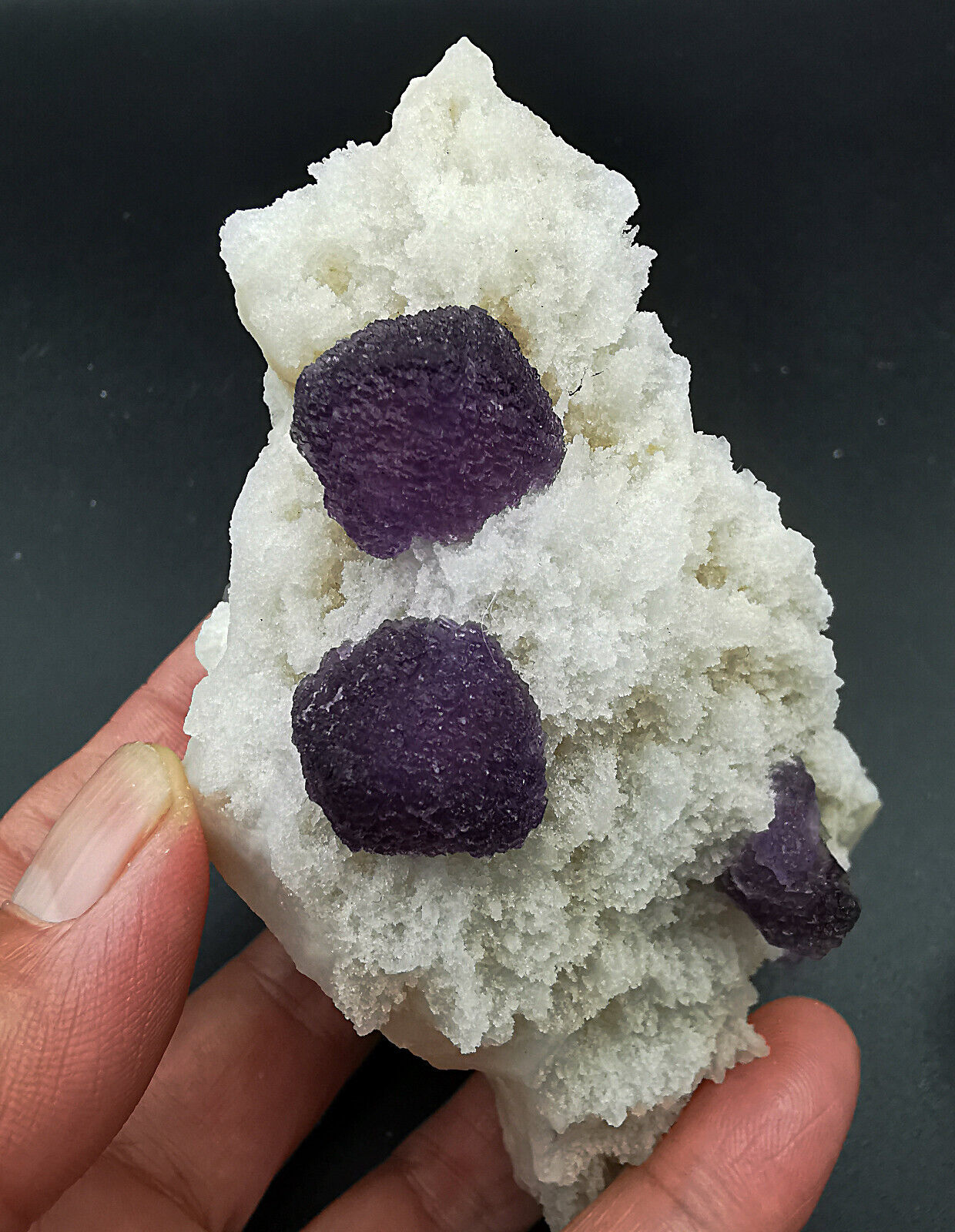 287g Natural Purple Fluorite Quartz Crystal Mineral Specimen /Argentina