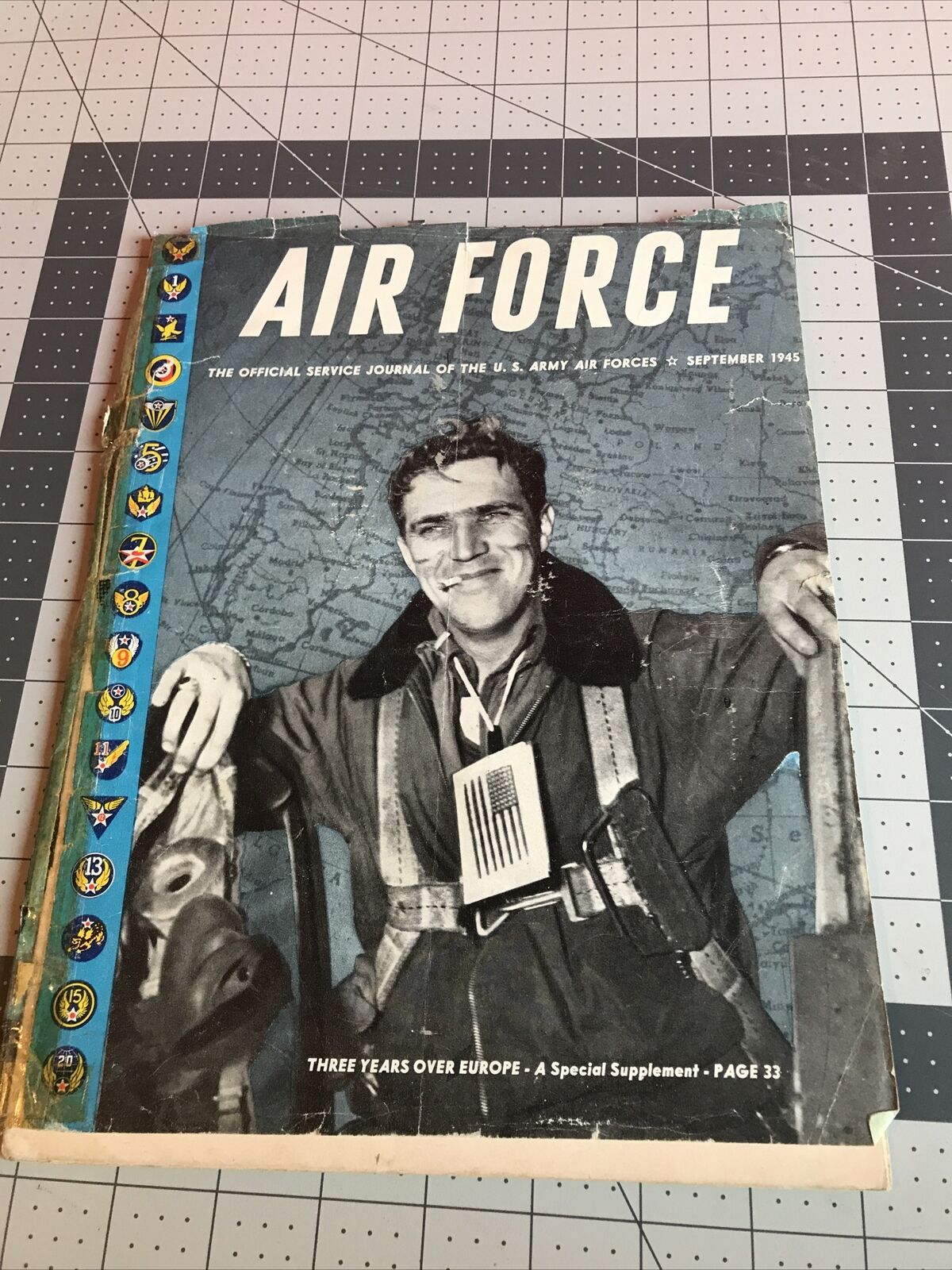 Vintage 1945 September Air Force Official Service Journal Rare Item
