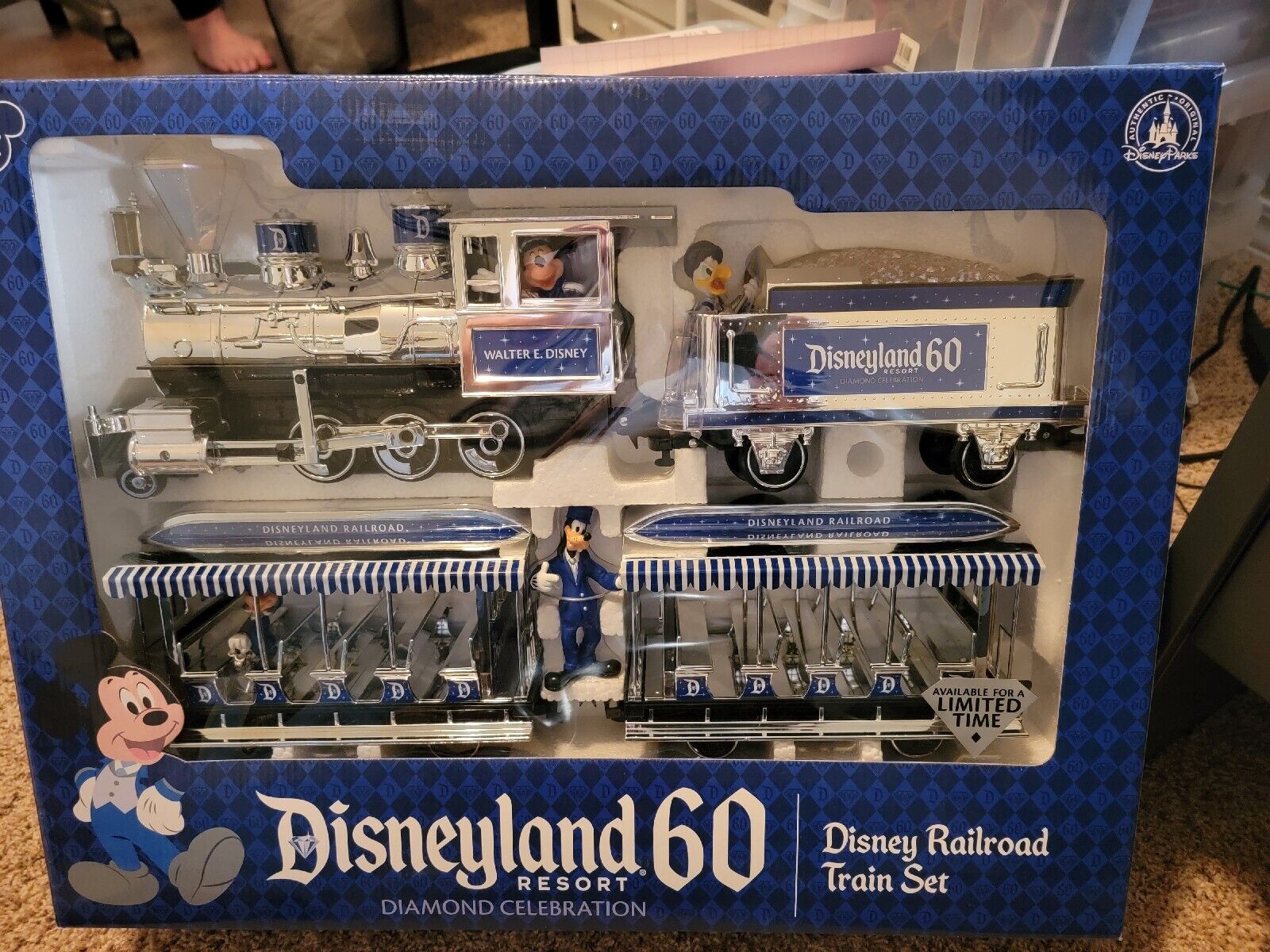 Disneyland Resort 60 Diamond Celebration Disney Train Set 60th Anniversary WORKS