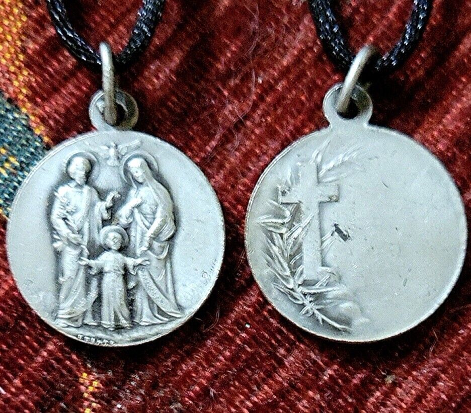 The Holy Family Vintage & New Holy Medal by Bouix & A. Penin Foundry France 