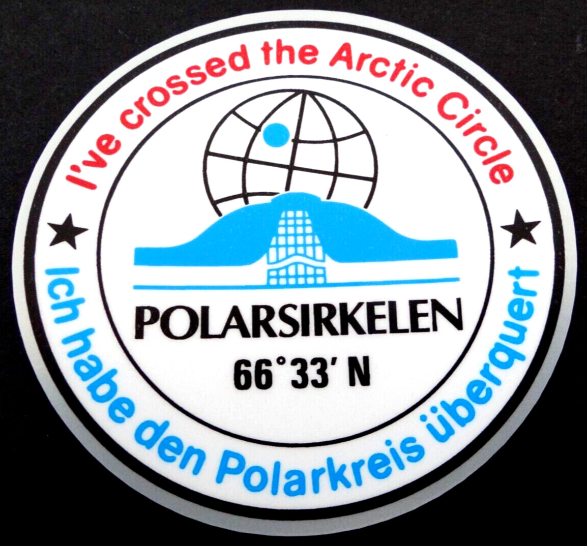 Souvenir-Aufkleber I´ Ve Crossed The Arctic Circle Polarkreis Crossing Norway