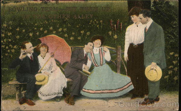 1910 Couples in the Park \