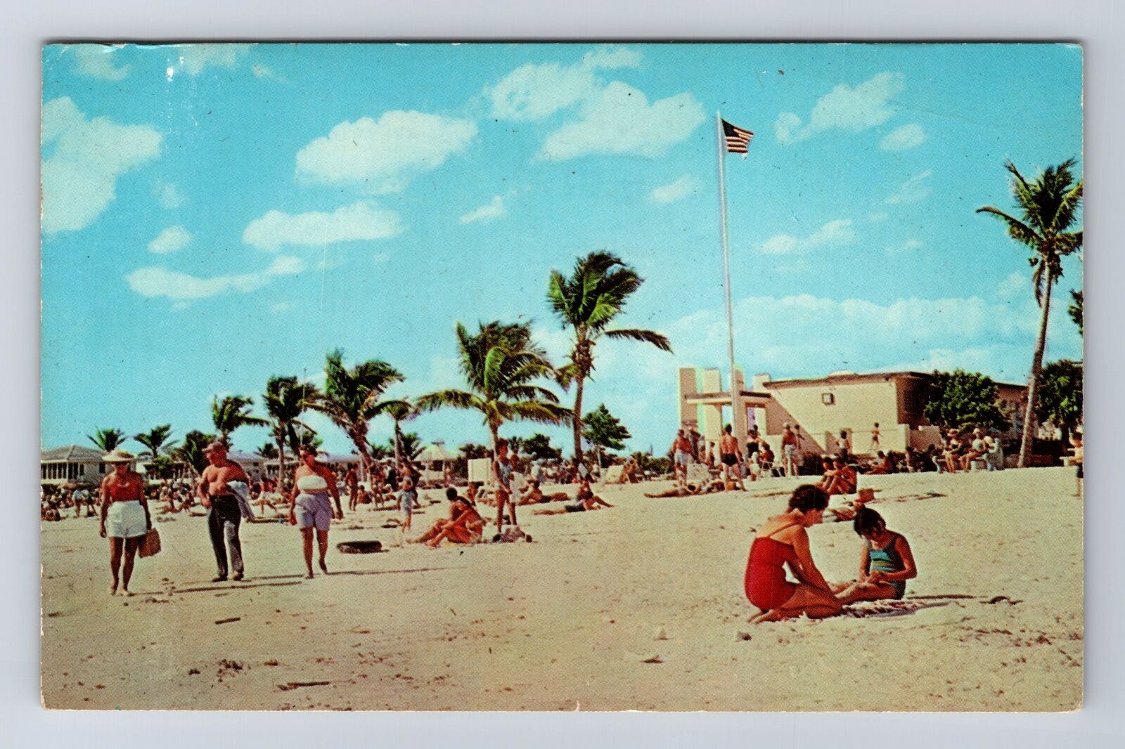 Fort Myers FL-Florida, Fort Myers Beach, Estero Island, Vintage Postcard