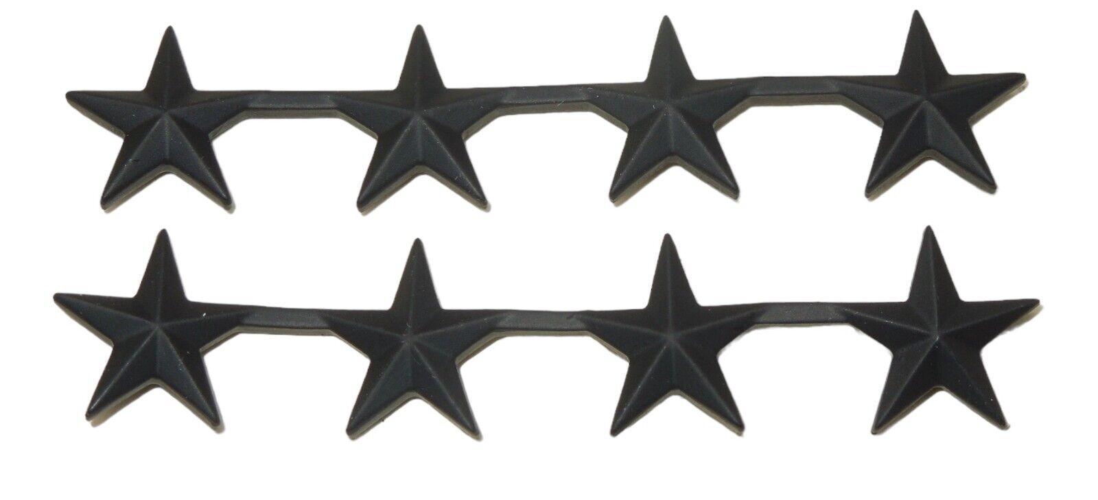 US Military Four Star General Subdued Collar Sized Stars Pins 1983 Dated on Card