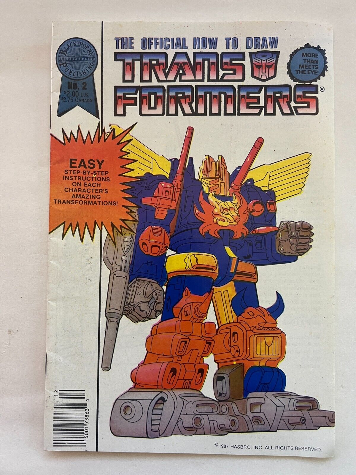 The Official How To Draw The TRANSFORMERS #2 (Blackthorn Publishing, Dec 1987)