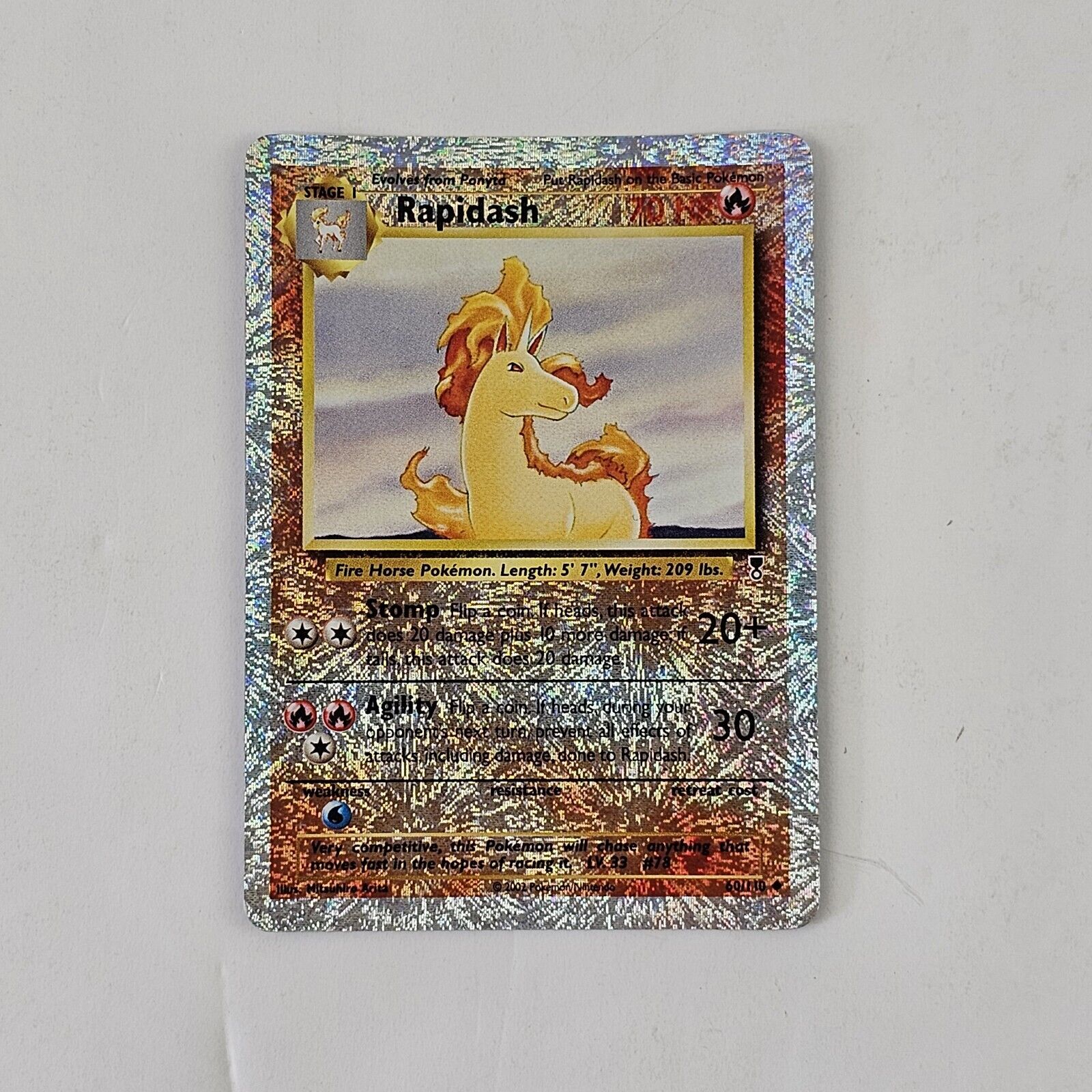 Rapidash 60/110 Reverse Holo 2002 Legendary Collection Pokemon Card Pokémon 