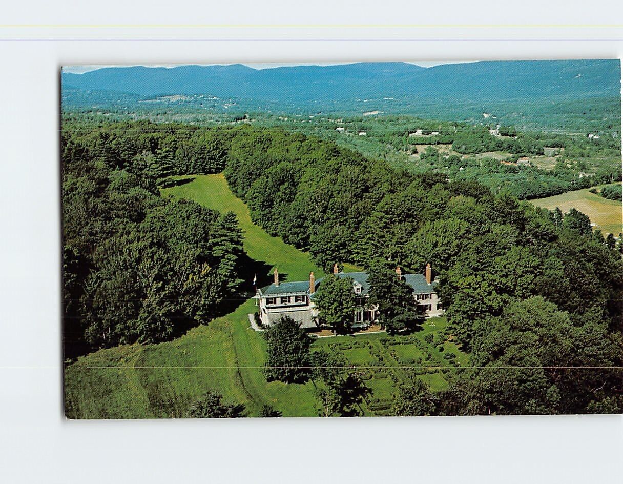 Postcard Aerial View of Historic Hildene Manchester Vermont USA
