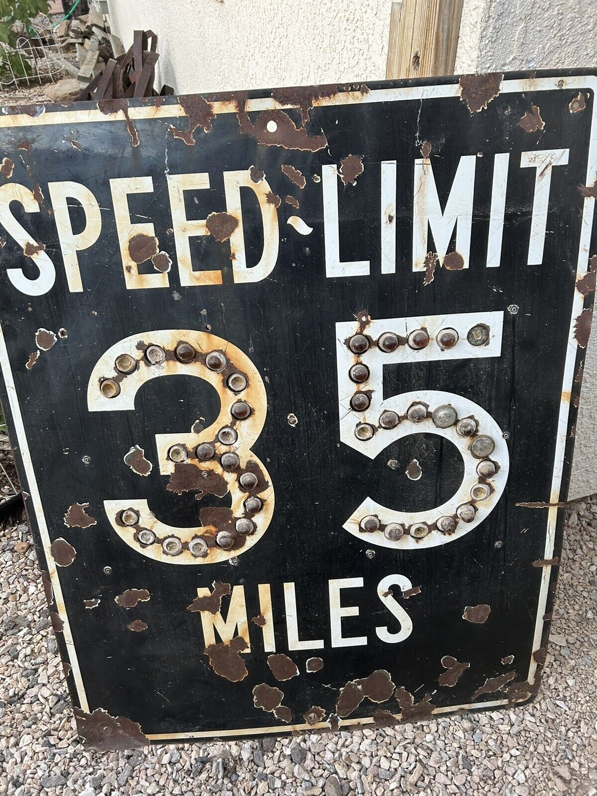 HUGE Porcelain California Highway Speed Limit