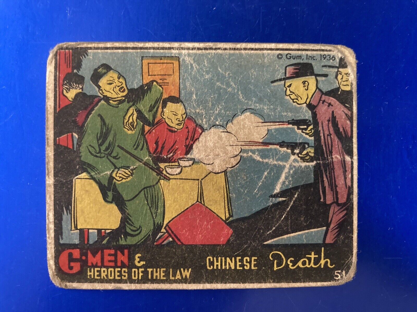 1936 Gum Inc. G-Men & Heroes Of The Law #51 - Chinese