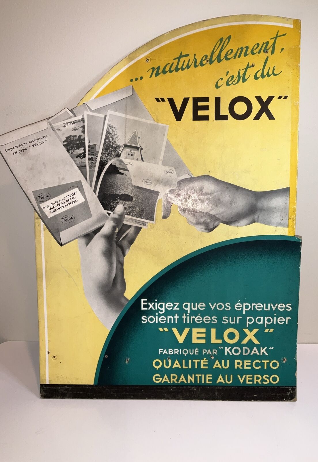 Rare Velox Kodak Re-Developer Paper - ORIGINAL ADVERTISING 1930’s ? 20”x13”