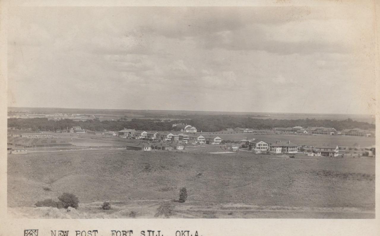 Vintage RPPC New Post Fort Sill Oklahoma Army Military Real Photo Postcard