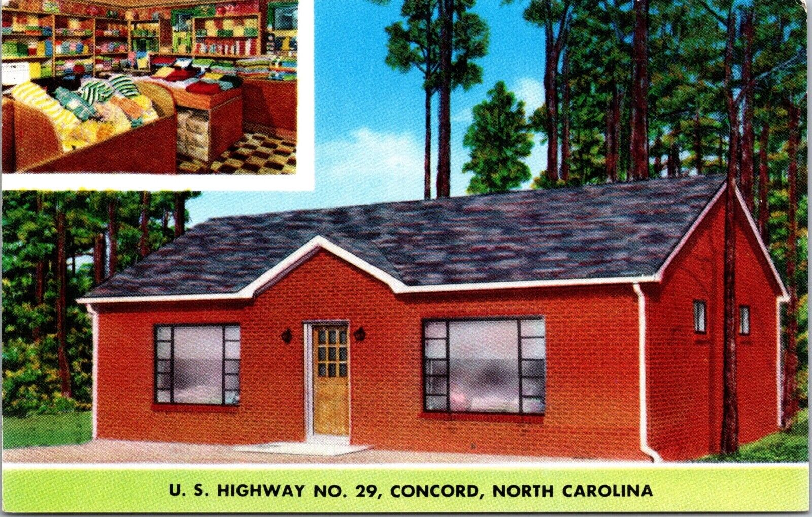 Postcard Towel Shop U.S. Highway No. 29 in Concord, North Carolina