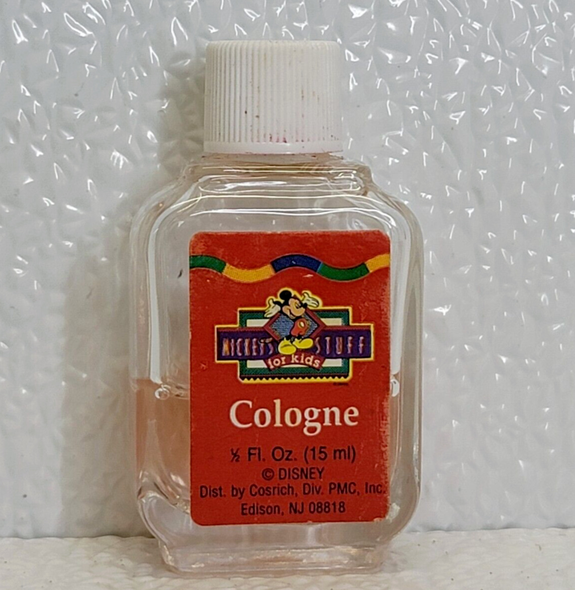 Vintage Disney Mickey\'s Stuff For Kids Cologne Glass Bottle Collectible