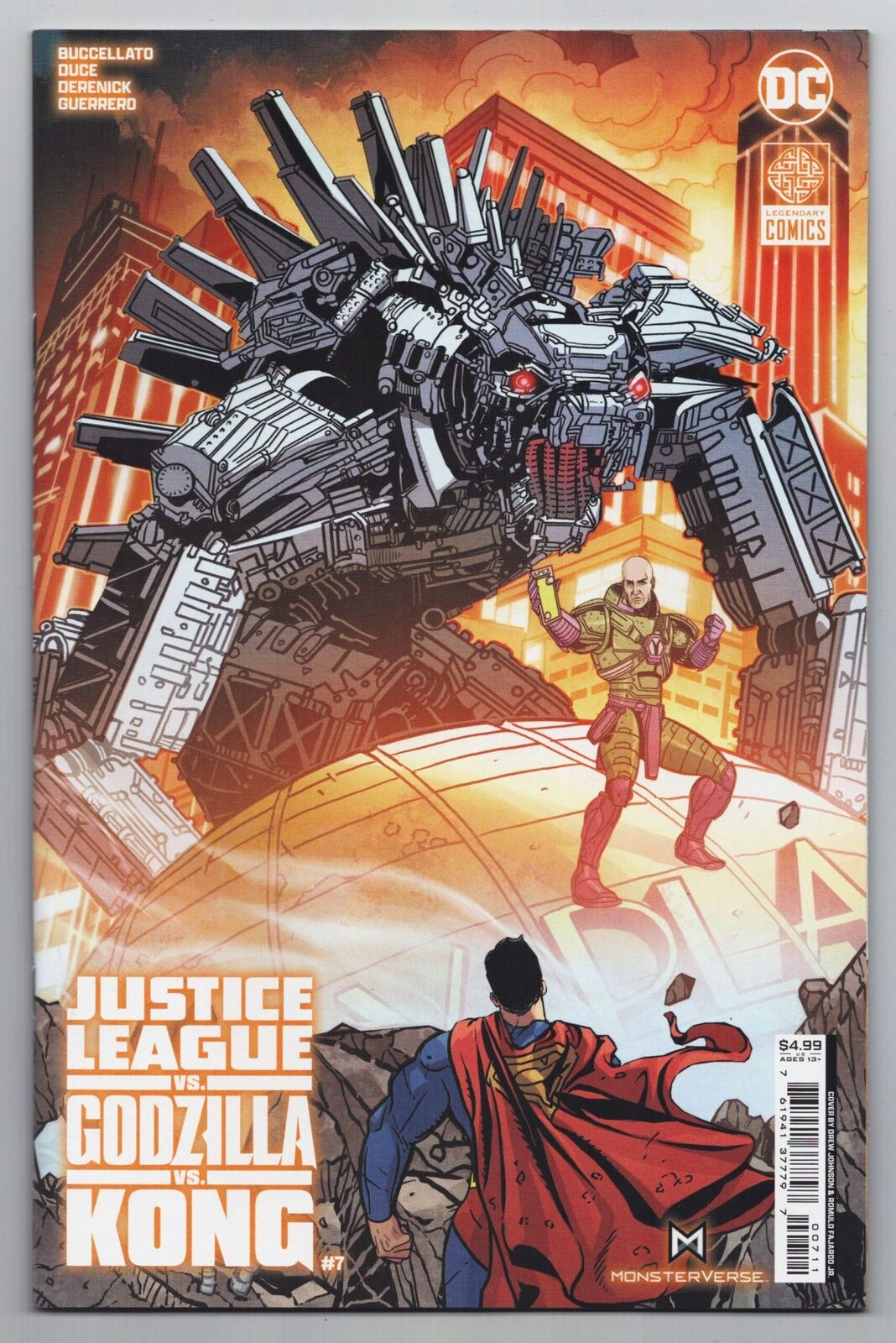 Justice League vs Godzilla vs Kong #7 Cvr A Johnson (DC, 2024) NM