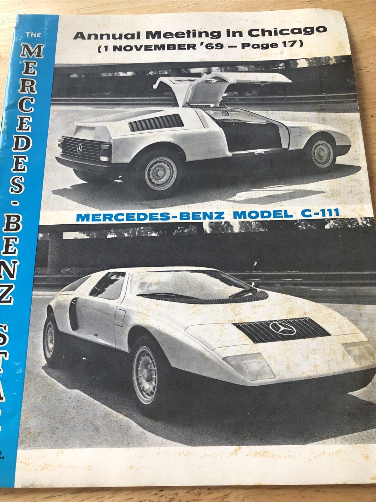 Very rare 1969 Mercedes-Benz C111 Star Brochure