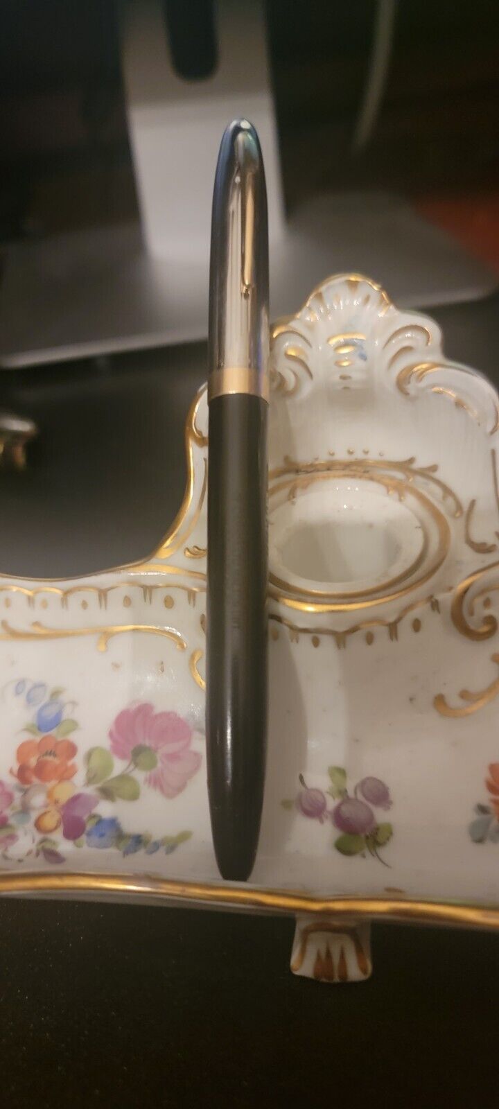 sheaffer white dot snorkel fountain pen