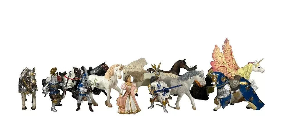 Schleich Fantasy Toys Medieval Figure Lot Collection RARE Set Collection (14)