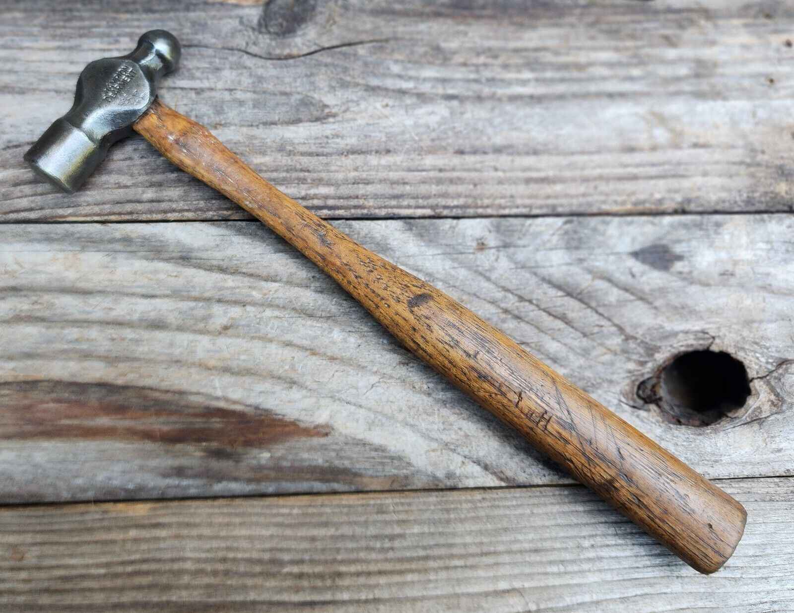 Vintage Champion DeArment 4 OZ Ball Peen Hammer w/ Wood Handle Machinist Hammer