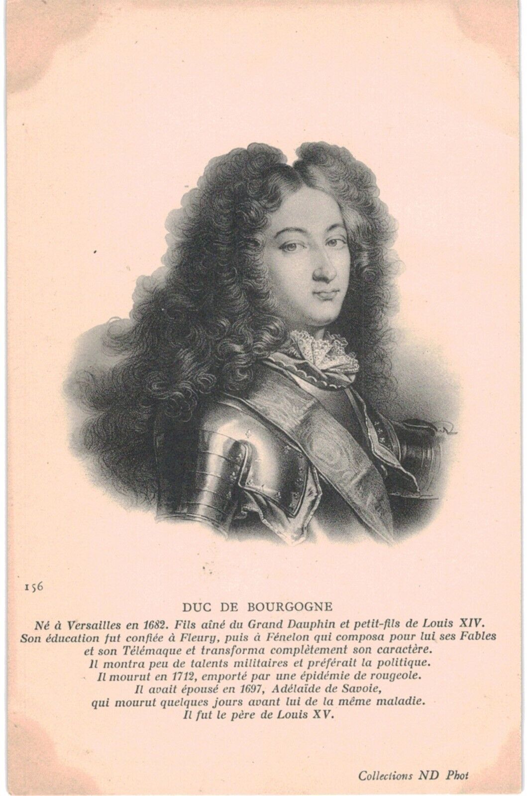 Duc De Bourgogne Fine French Litho Portrait Neurdein 156 1901 