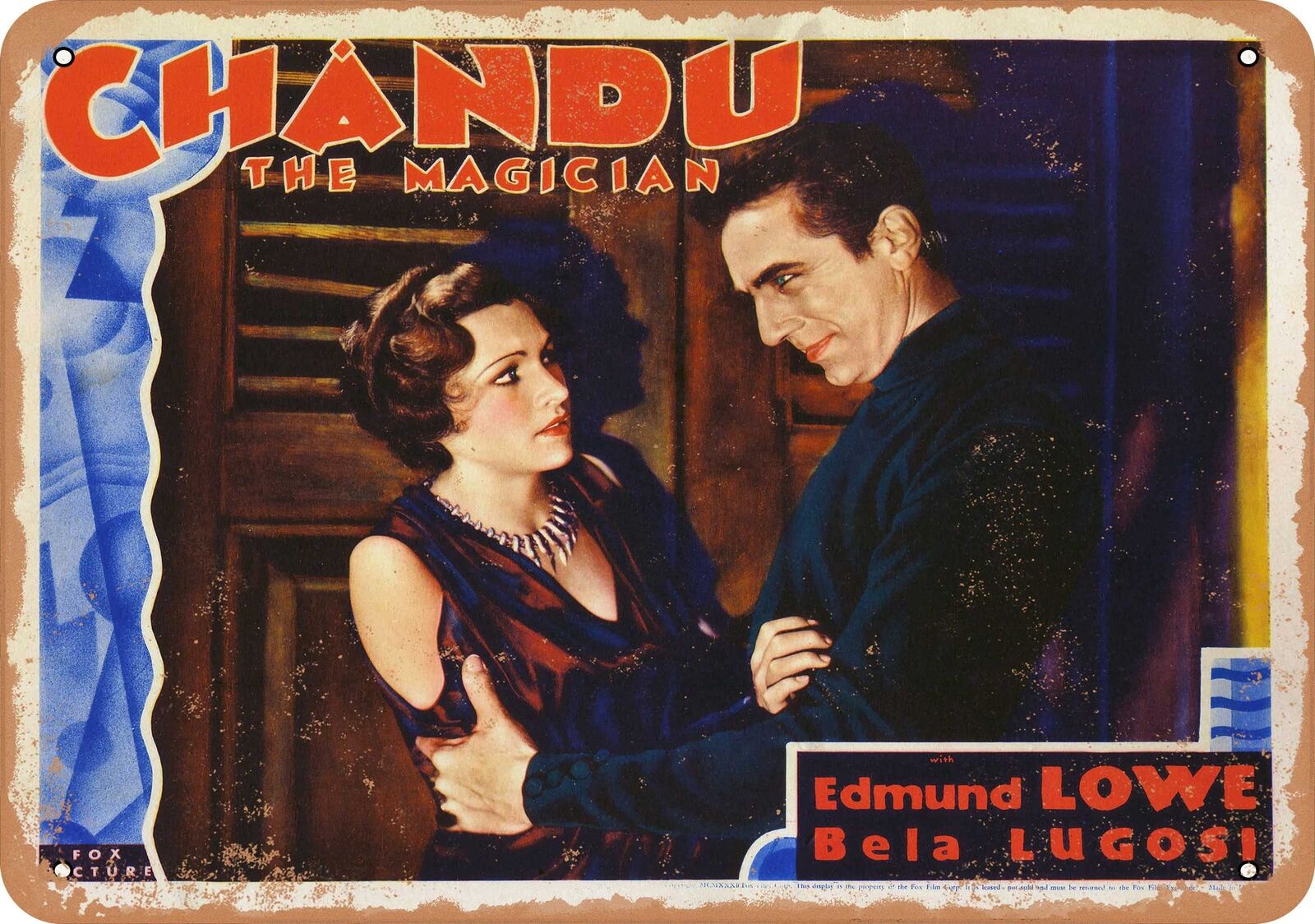 Metal Sign - Chandu the Magician (1932) - Vintage Look