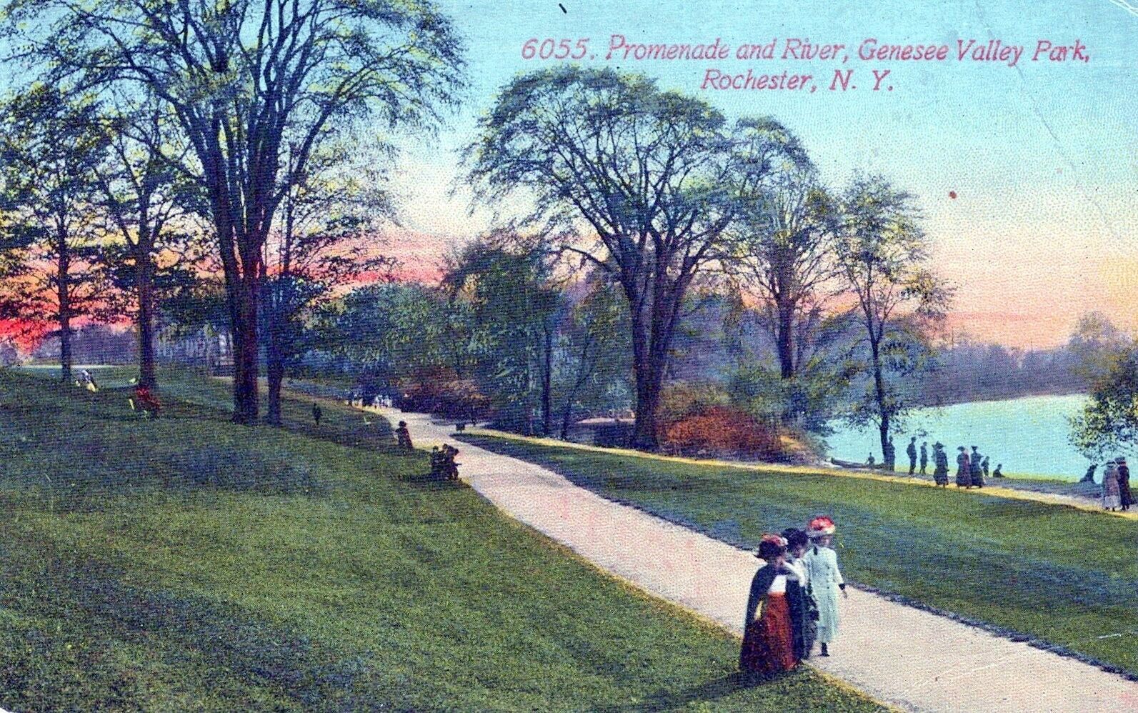 Rochester New York View in Seneca Park Postcard