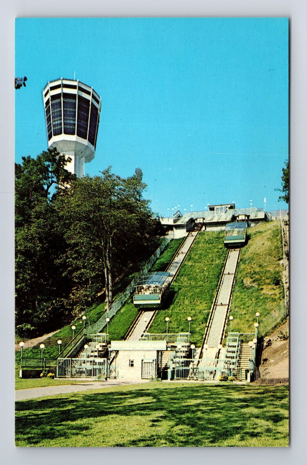 Niagara Falls Ontario-Canada, Horseshoe Falls Incline Railway, Vintage Postcard