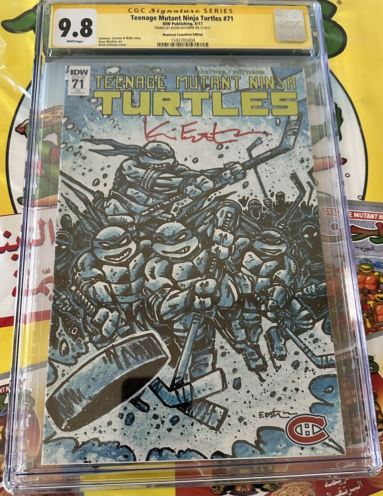 TMNT CGC SS 9.8  Kevin Eastman Montreal Canadians 