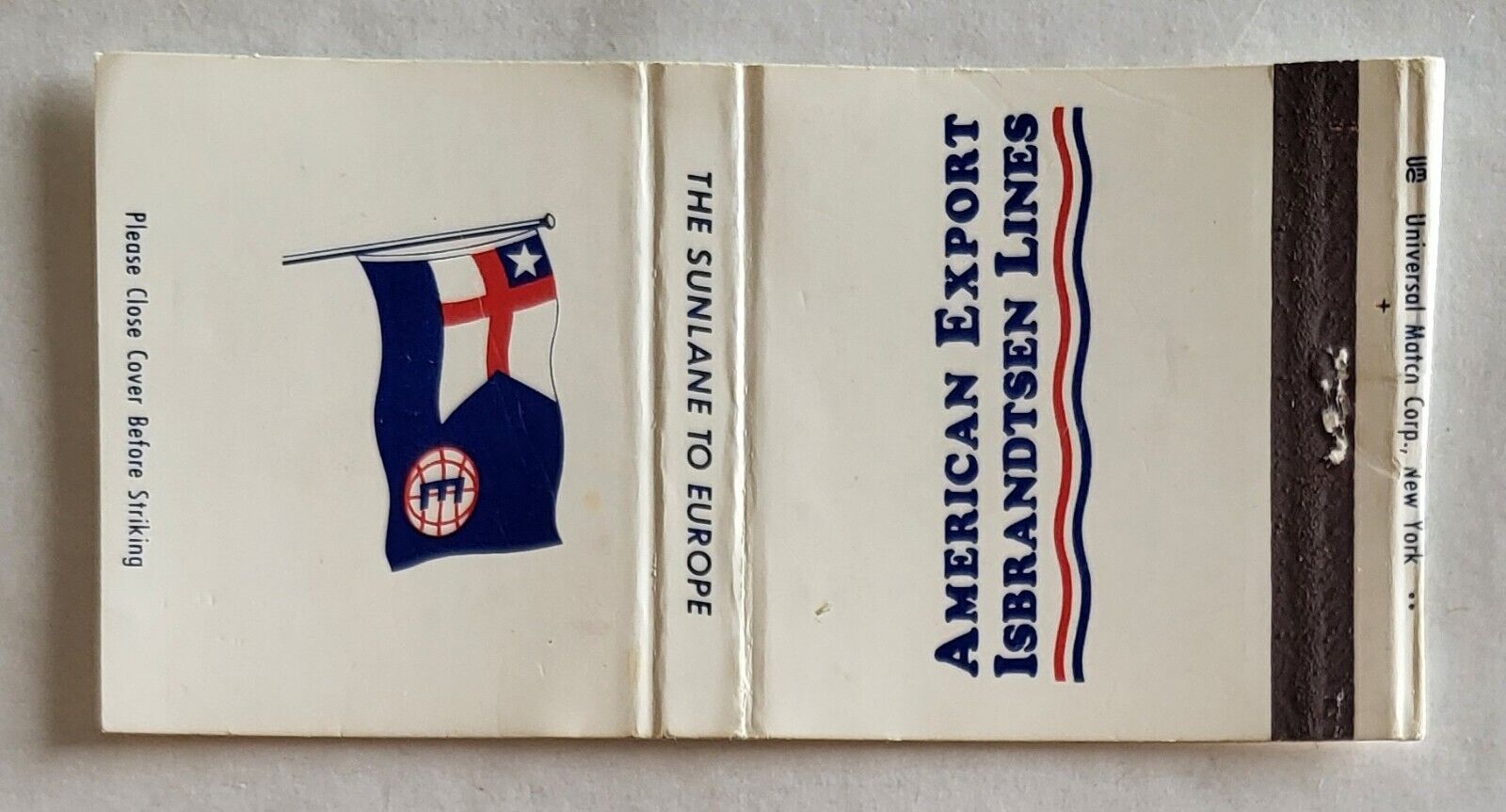 Vintage Matchbook Cover....American Export Isbrandtsen Lines