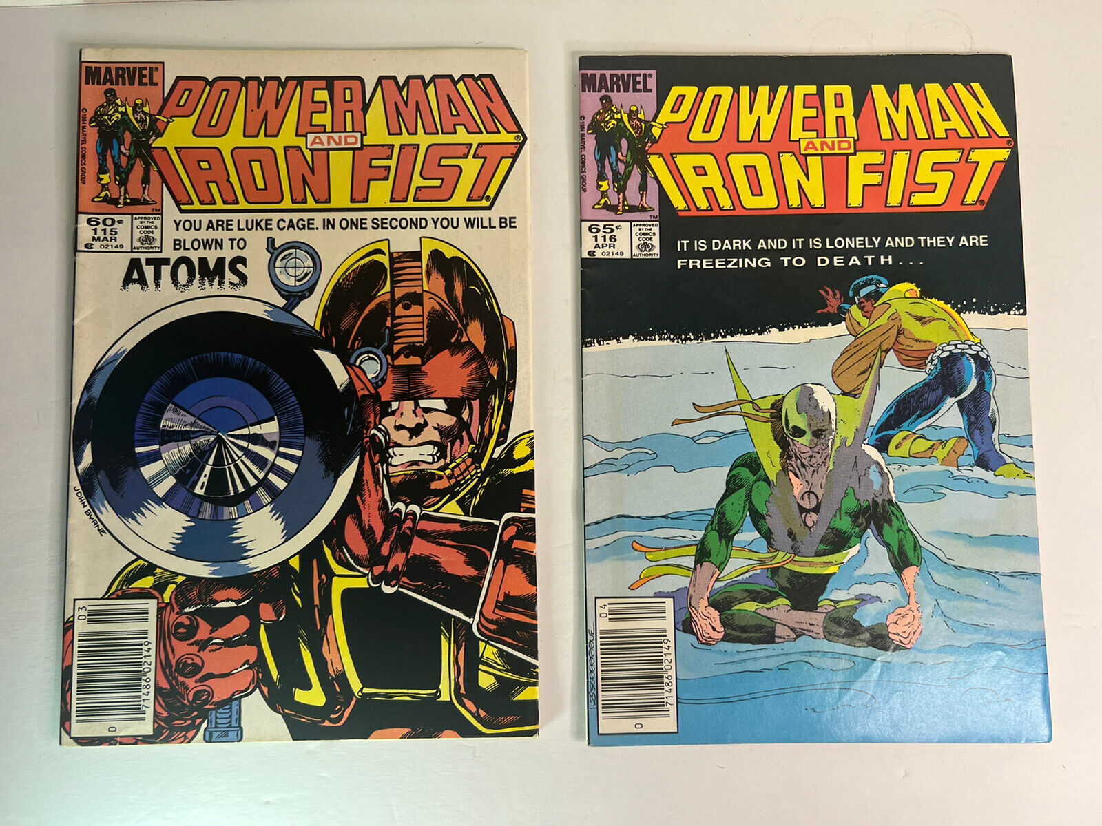 Vintage Marvel Comics: Power Man and Iron Fist  #115 & #116 Marvel 1985