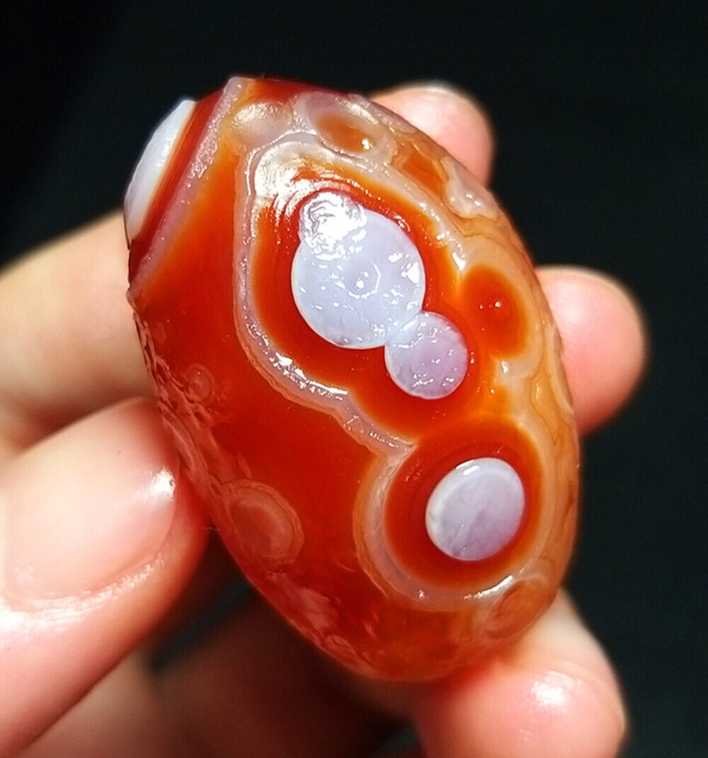 TOP 24G Red Gobi Agate Eyes Agate Crystal Healing Gift Stone Collection BB231
