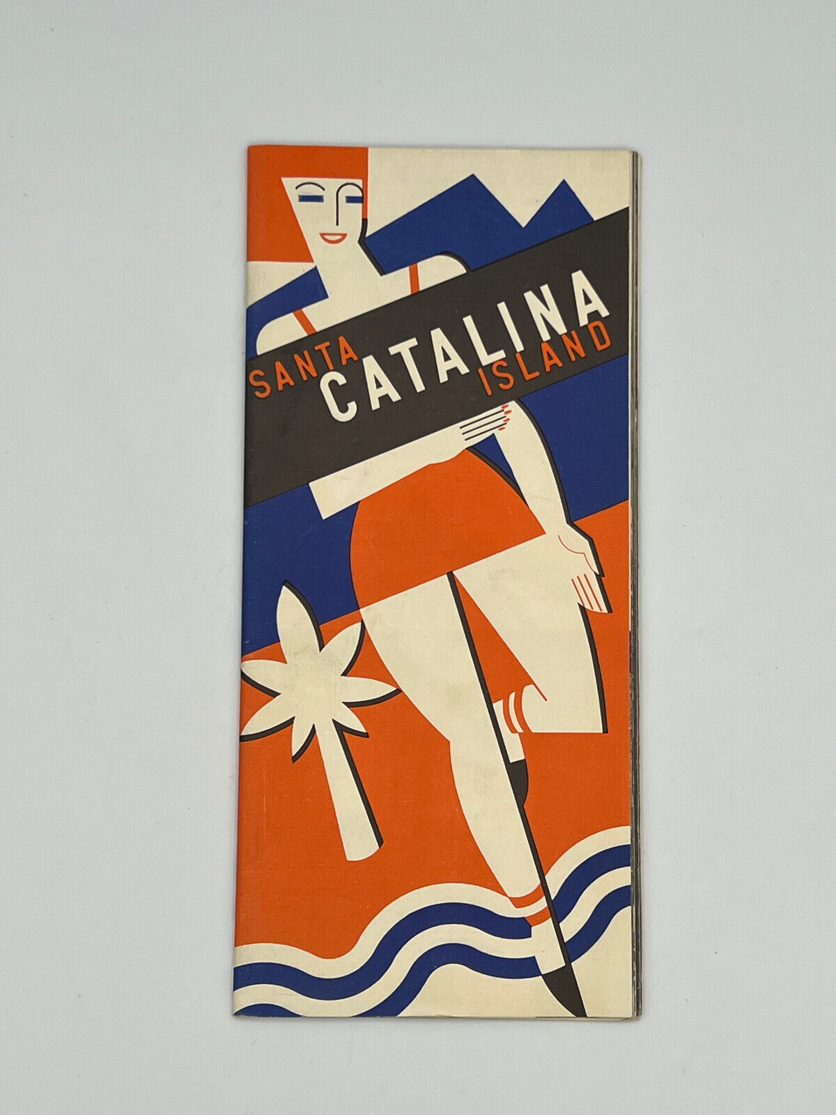 Vintage 1930s Art Deco Santa Catalina Island Tourist Guide Map Booklet