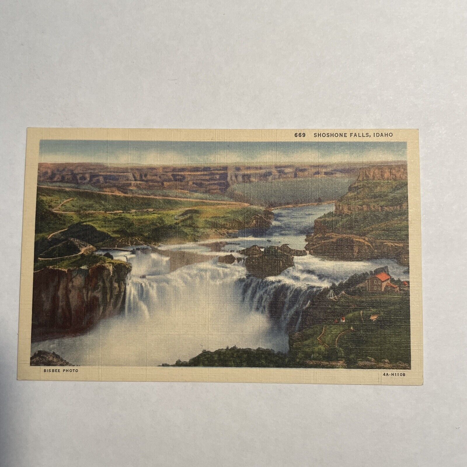 Shoshone Falls Idaho ID Twin Falls Postcard UNP VTG