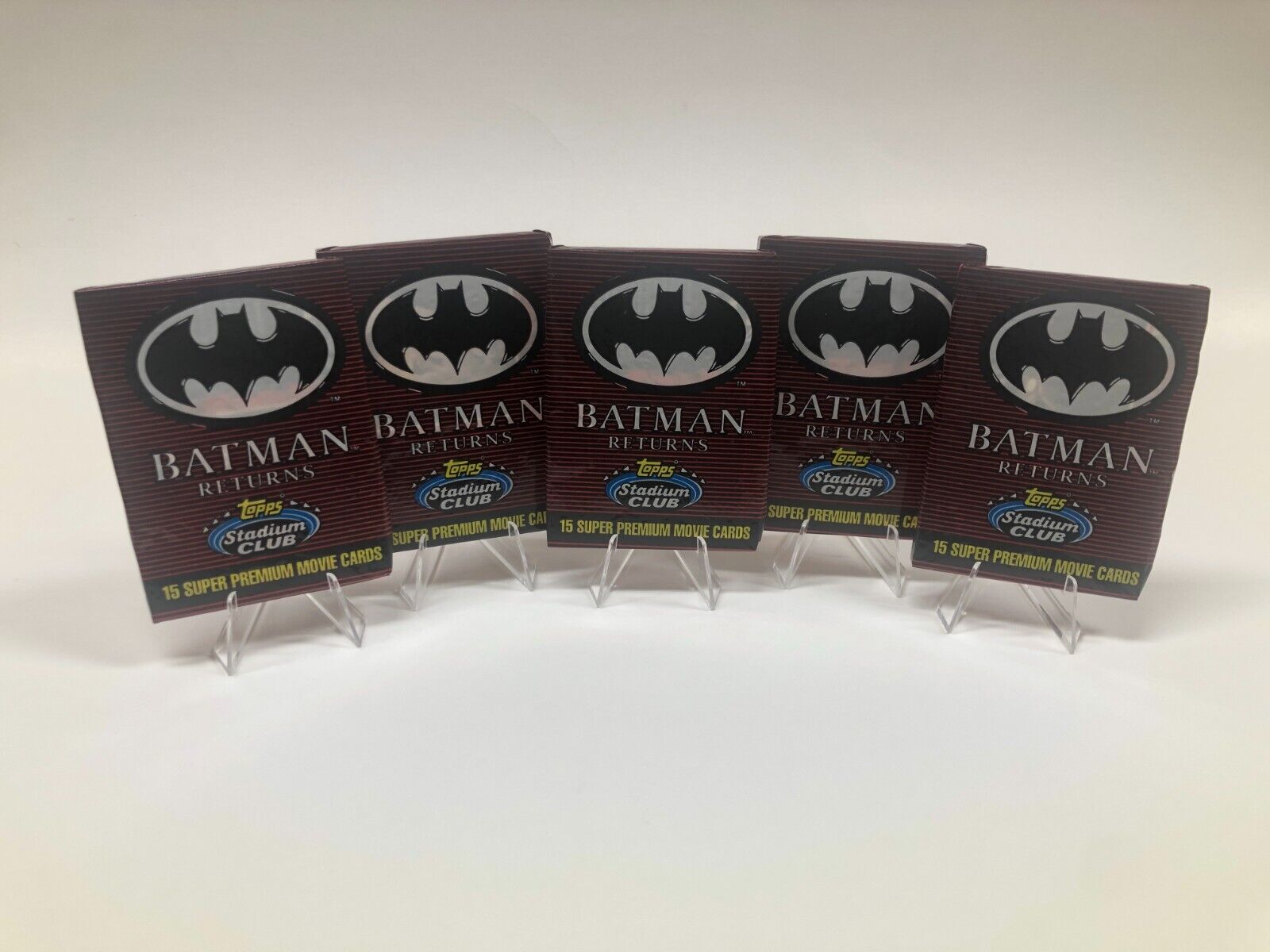 Batman Returns 1991 Topps Stadium Club Premium Movie Cards : Sealed Wax Packs