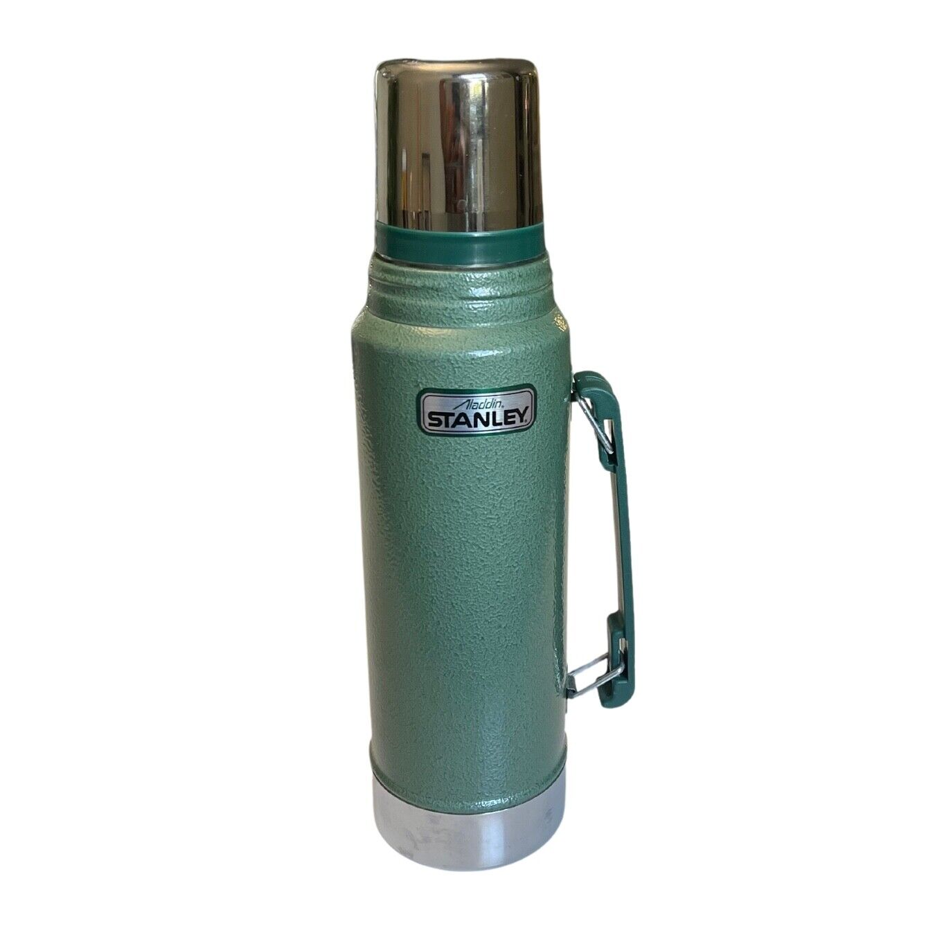 Vintage 1992 Aladdin Stanley Thermos Green Steel A-944DH Quart USA Made