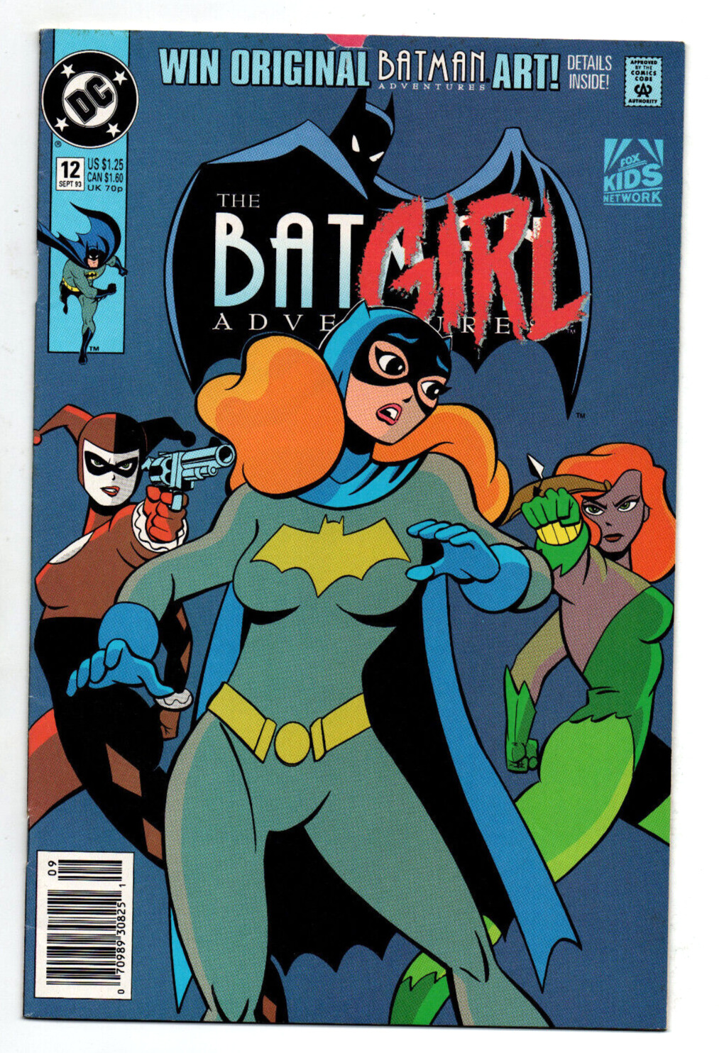 The Batman Adventures #12 newsstand - 1st app Harley Quinn - KEY - 1993 - (-VF)