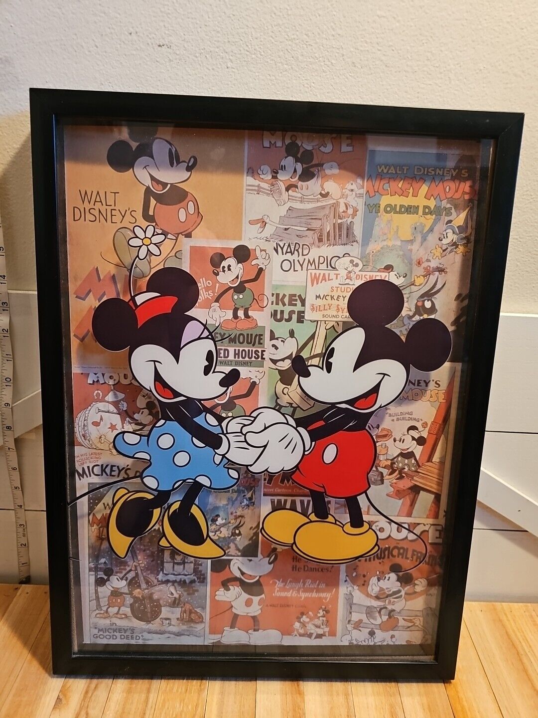 Disney Comic Walls Mickey & Minnie Always Original Framed 3D Art Decor