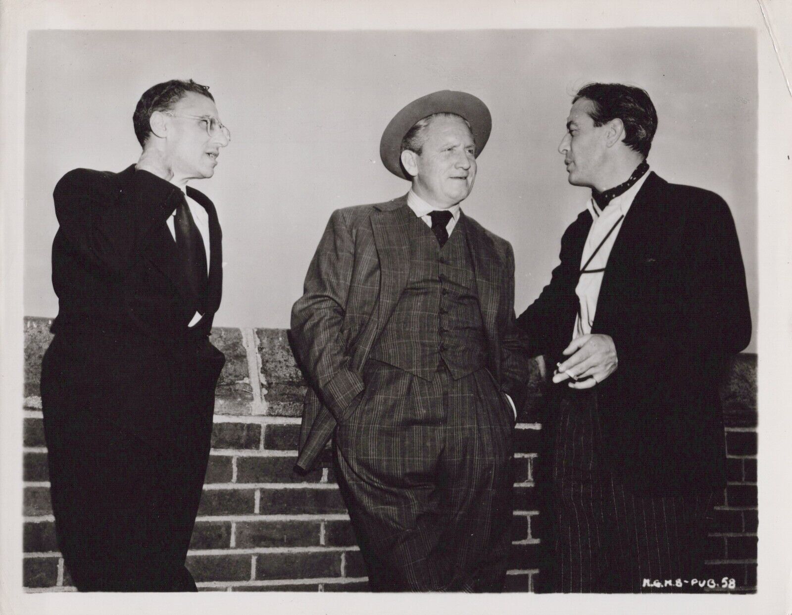 Spencer Tracy + George Cukor + Freddie Young (1950s) ❤ Vintage Photo K 500