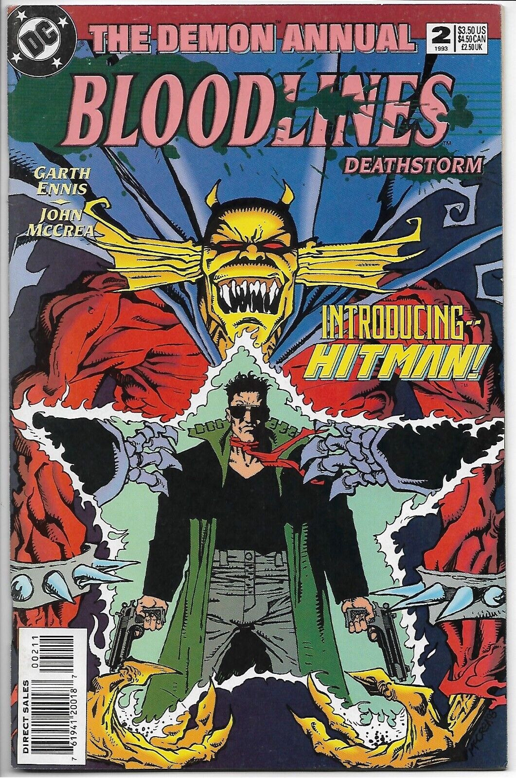 Demon Annual #2 1st Hitman DC 1993 FN/VF Garth Ennis