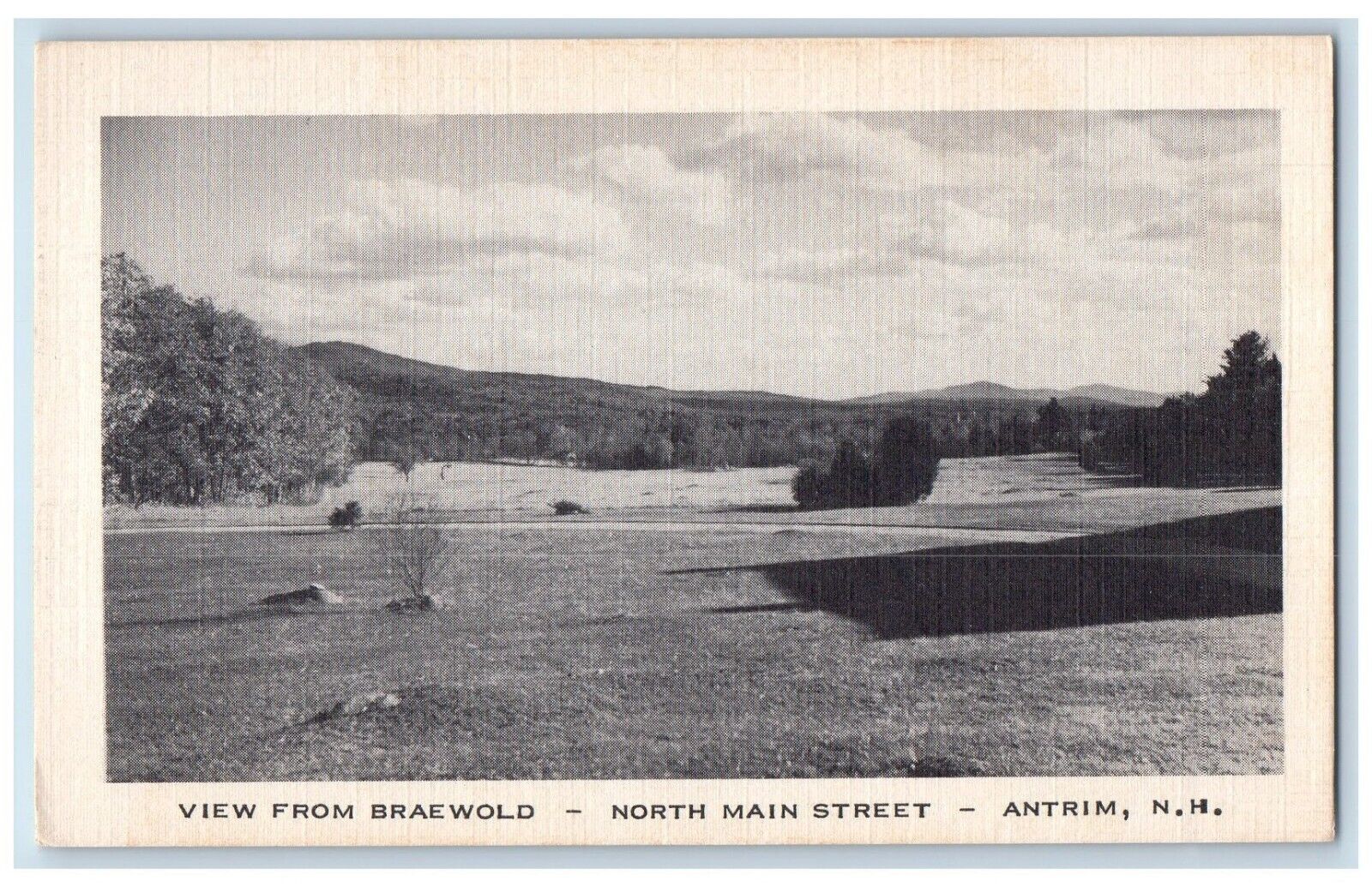 c1960's View from Braeworld North Main Street Antrim New Hampshire NH Postcard