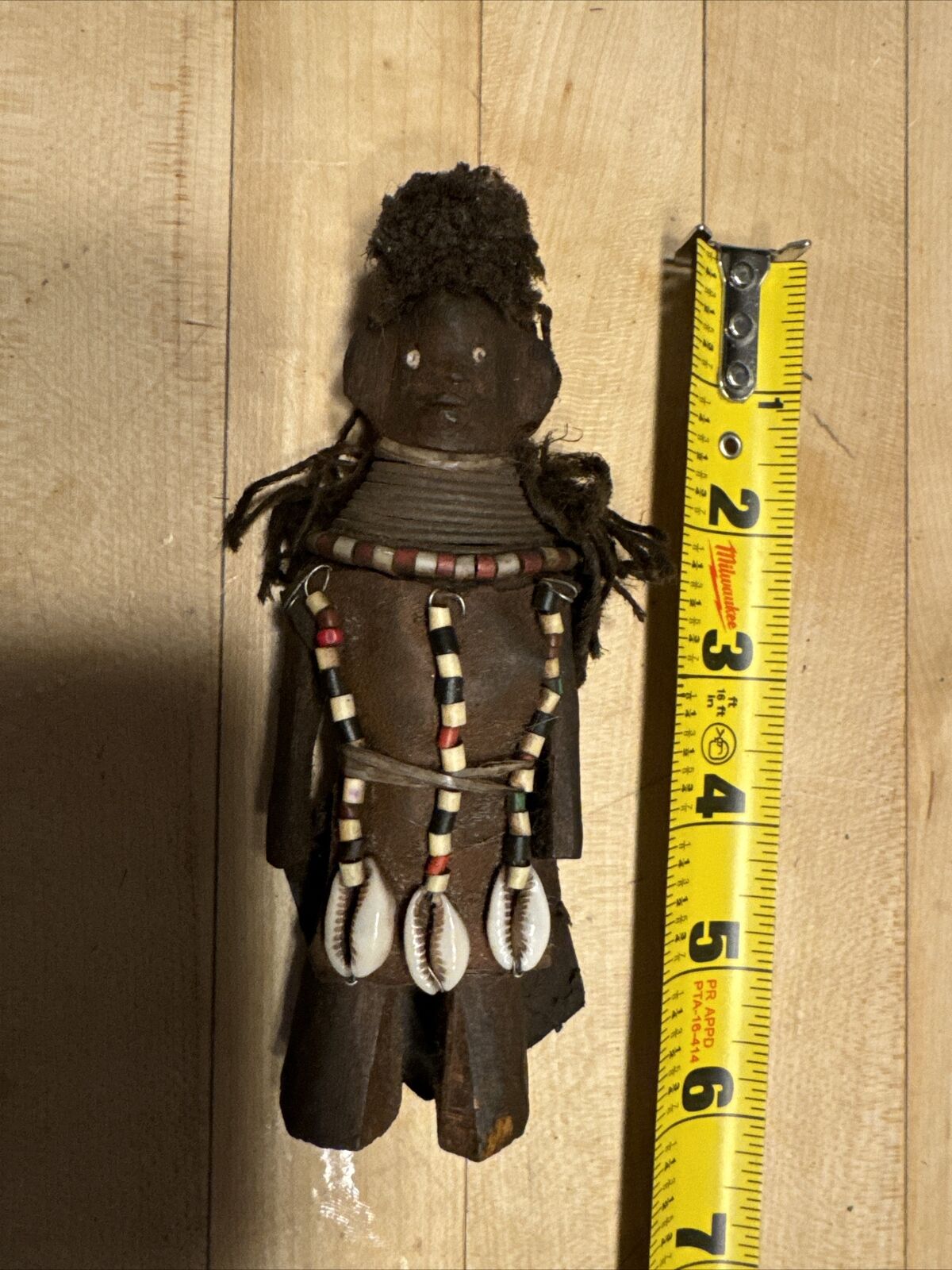 Namji Turkana Dinka Doll Fertility Love Figure Carved Wood Beads Shells Ndebele