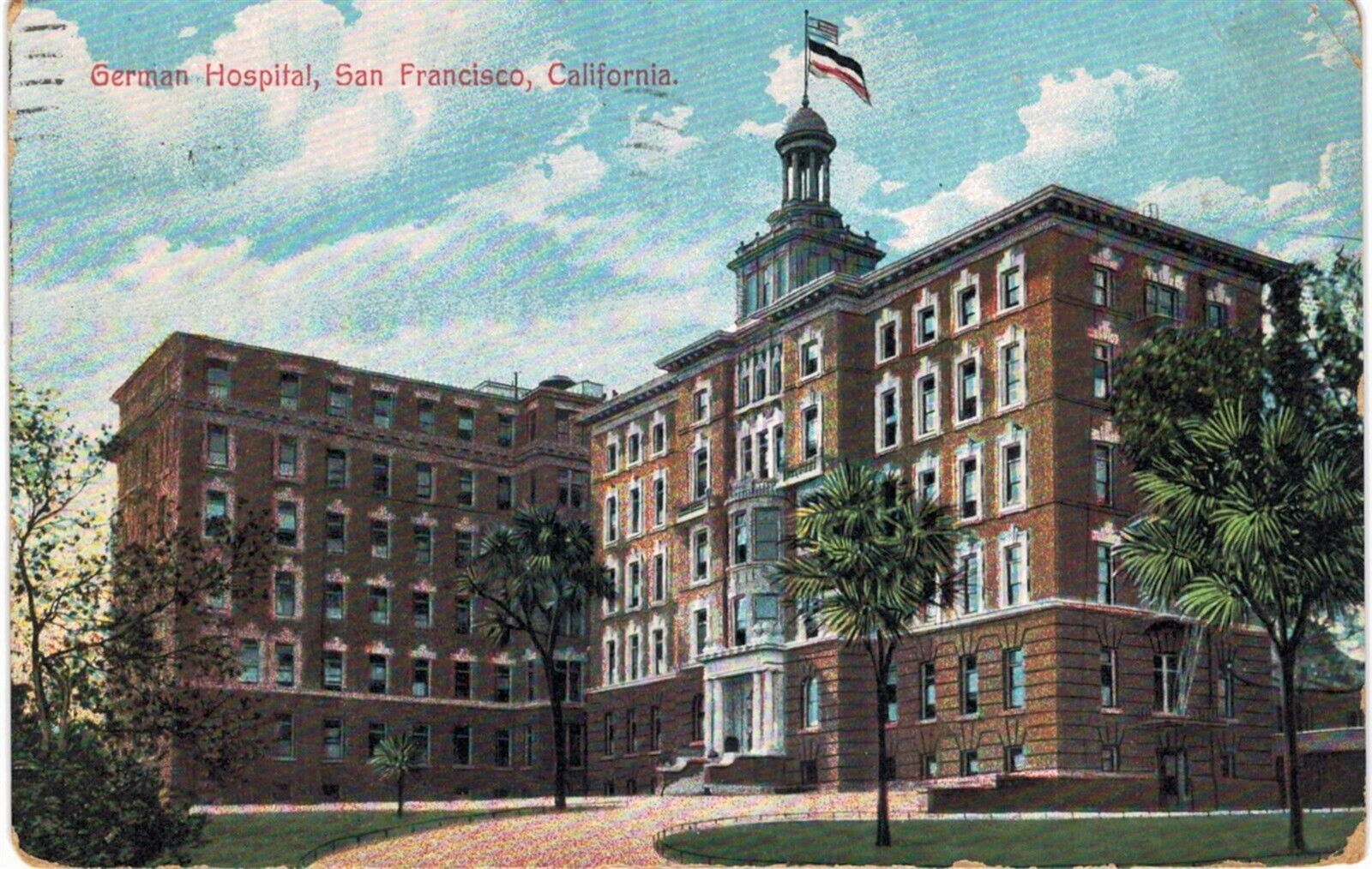 San Francisco German Hospital 1910 CA  