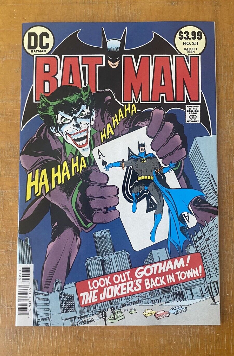 Batman #251 Facsimile Edition NM to mint   Neal Adams Classic Joker Cover