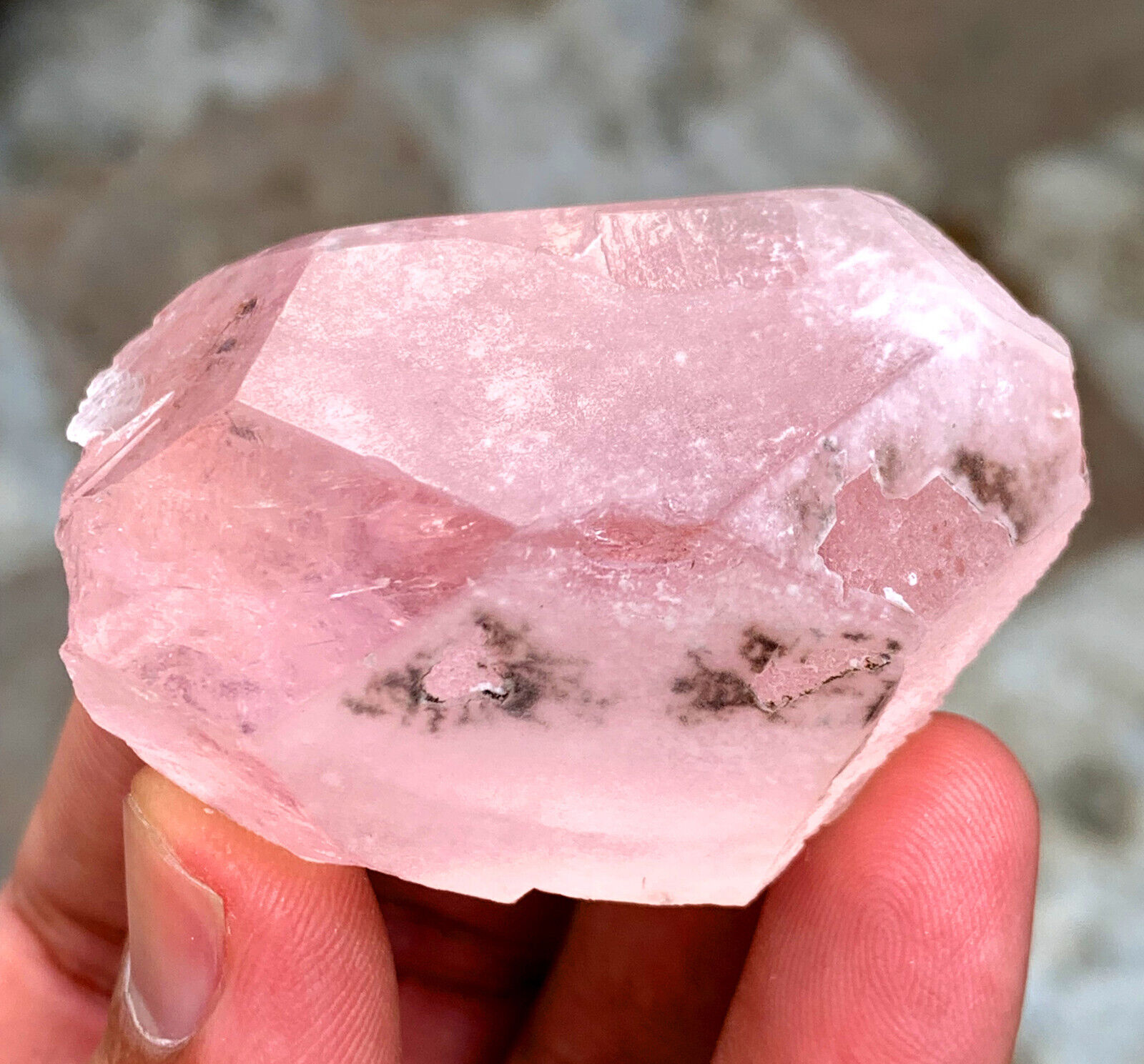 Natural Terminated Pink Color Morganite Crystal from Dara-i-Peech Afghanistan