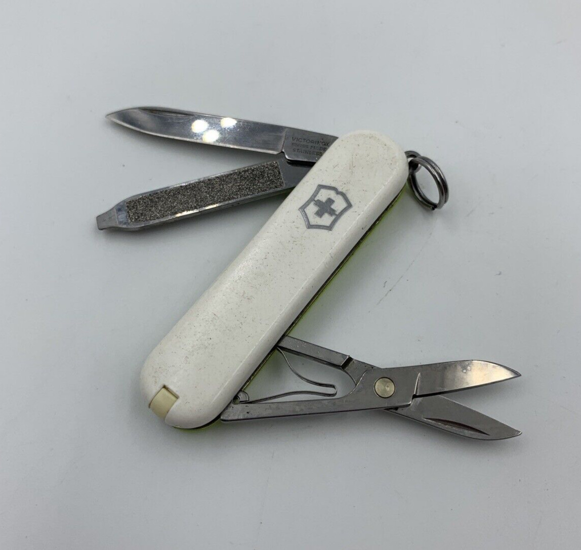 Victorinox Classic White & Stay Glow Scales Swiss Army Knife