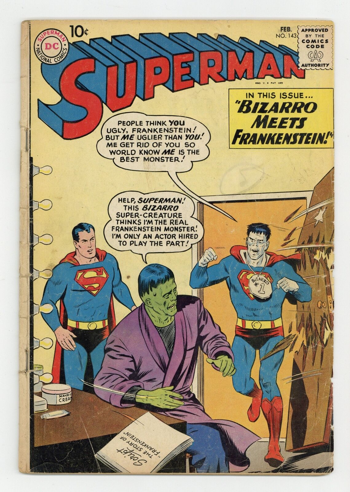 Superman #143 VG- 3.5 1961