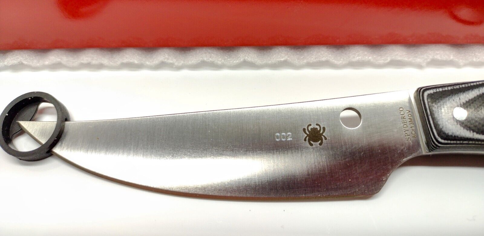 Spyderco Bow River Fixed Blade Knife Full Tang Black Gray G-10 FB46GP 4.36\