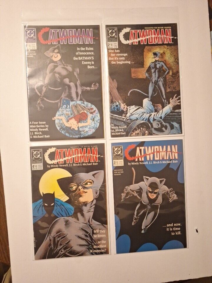 DC Comics CATWOMAN #1 2 3 4 Mini Series Full Run 1-4 Set Lot See Photos
