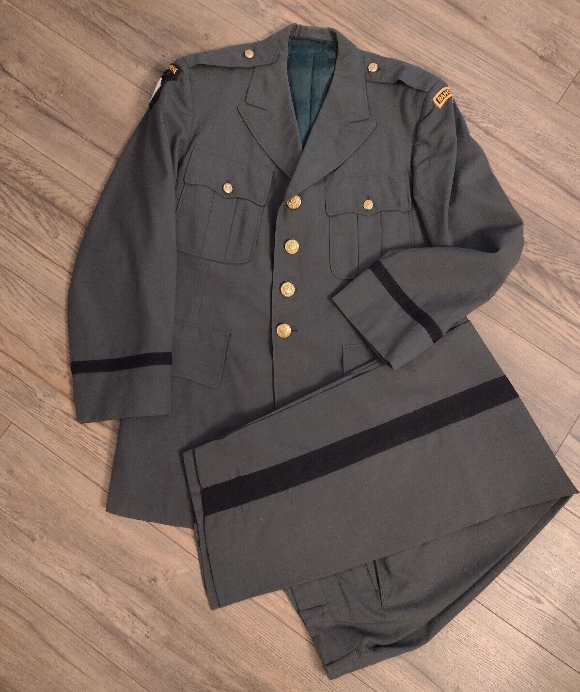 Vietnam Era Uniform US Army Formal Suit Airborne Ranger Jacket & Pants Light Wt