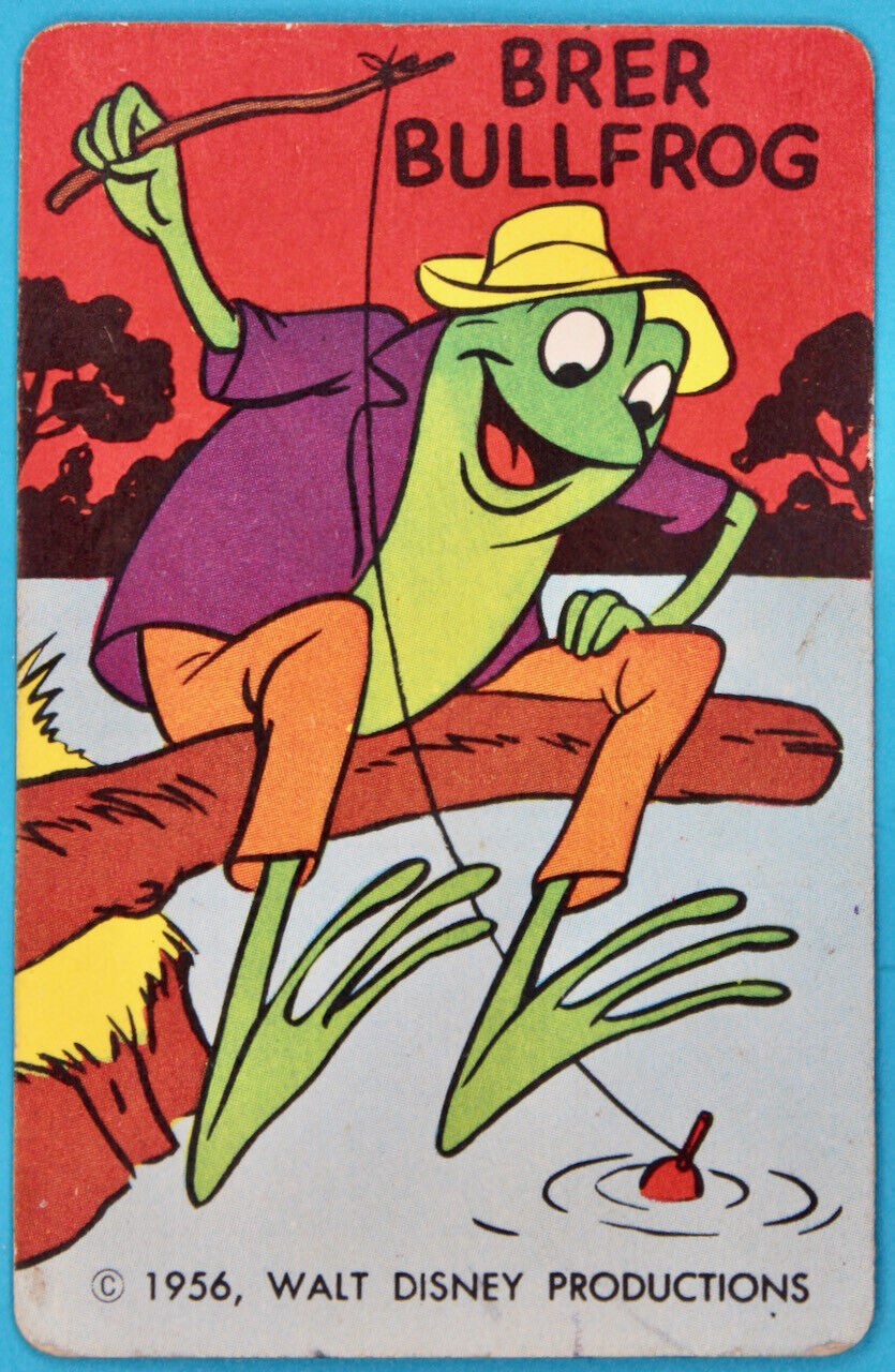 Original Vintage 1956 Walt Disney Cartooning Card #9 Brer Bullfrog